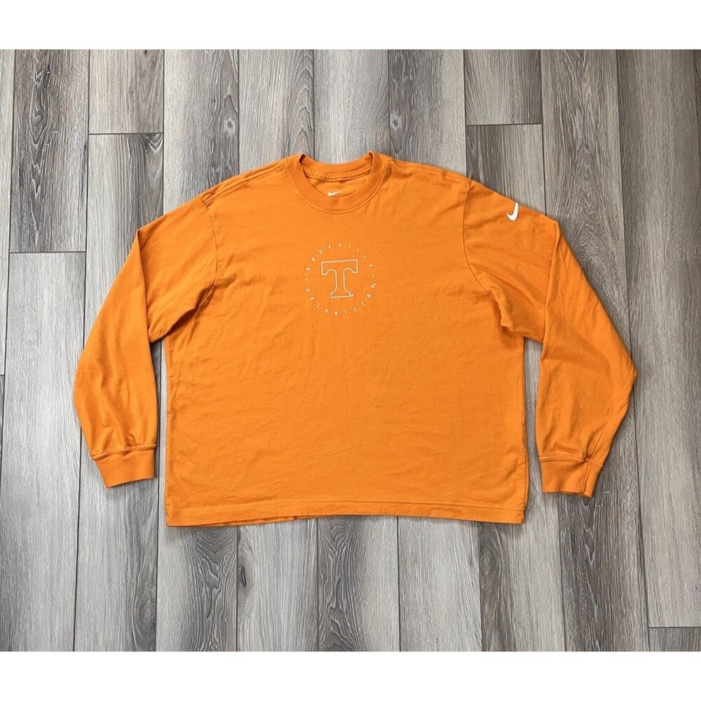 Nike Tennessee Volunteers Long Sleeve Tee Cotton Women’s Sz Large Loose Fit